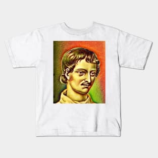 Giordano Bruno Snow Portrait | Giordano Bruno Artwork 15 Kids T-Shirt